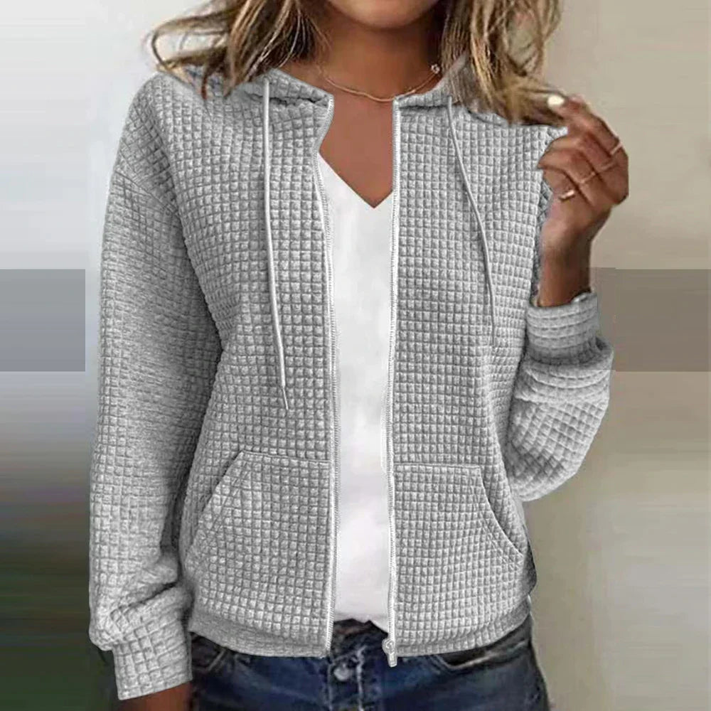 Women's Checked Jacket Water Repellent Casual Versatile Fall