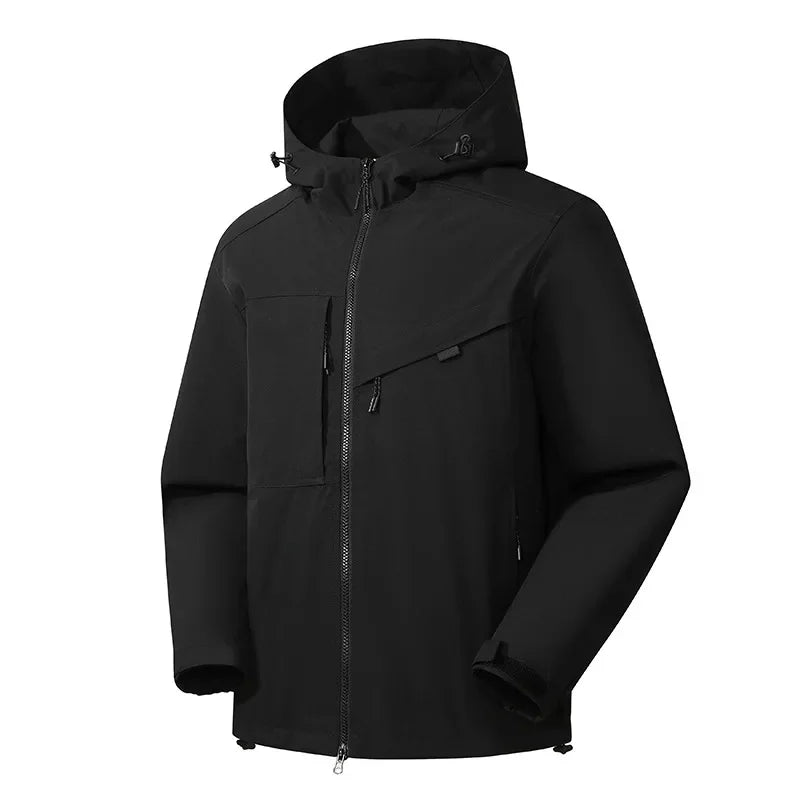 Men's Ski Jacket Hooded Casual Sporty Winter Outerwear