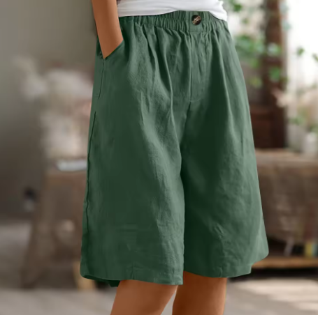 Comfort Shorts Elastic Waist Relaxed Fit