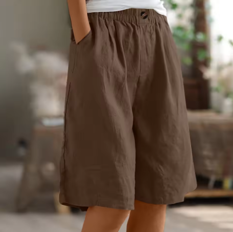 Comfort Shorts Elastic Waist Relaxed Fit