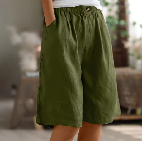 Comfort Shorts Elastic Waist Relaxed Fit