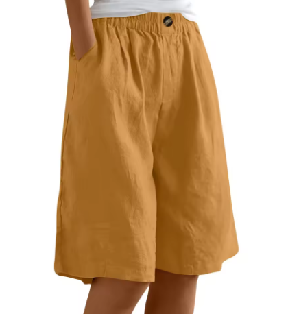 Comfort Shorts Elastic Waist Relaxed Fit