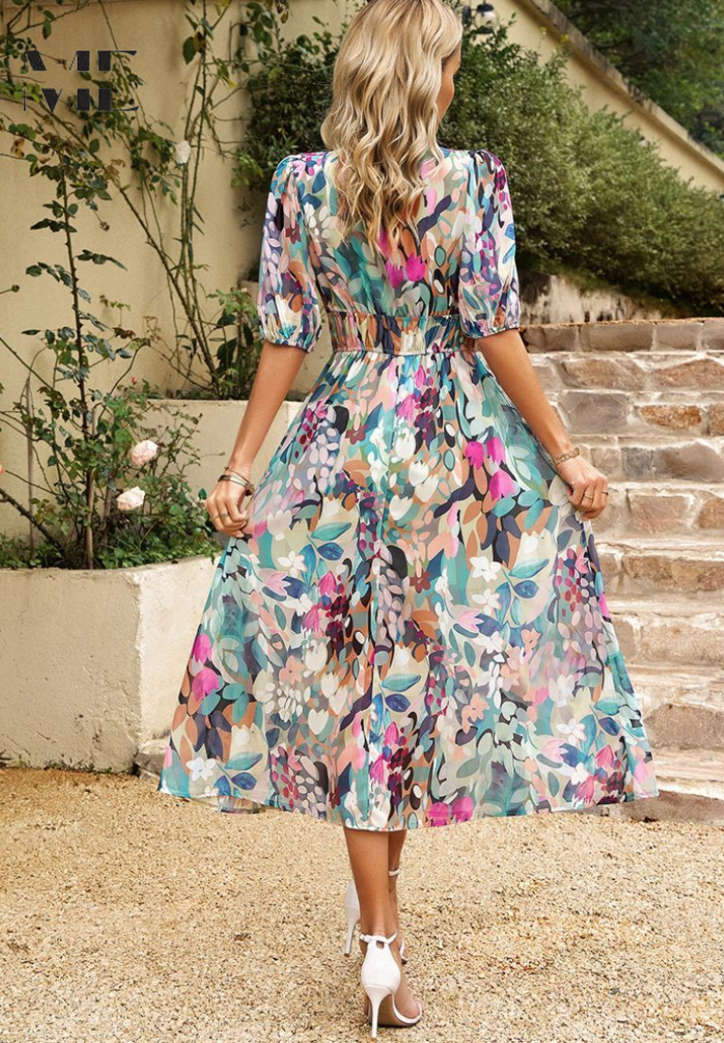 Floral Dress Relaxed Fit Summer