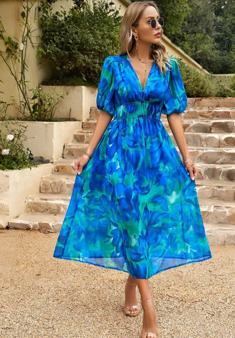 Floral Dress Relaxed Fit Summer