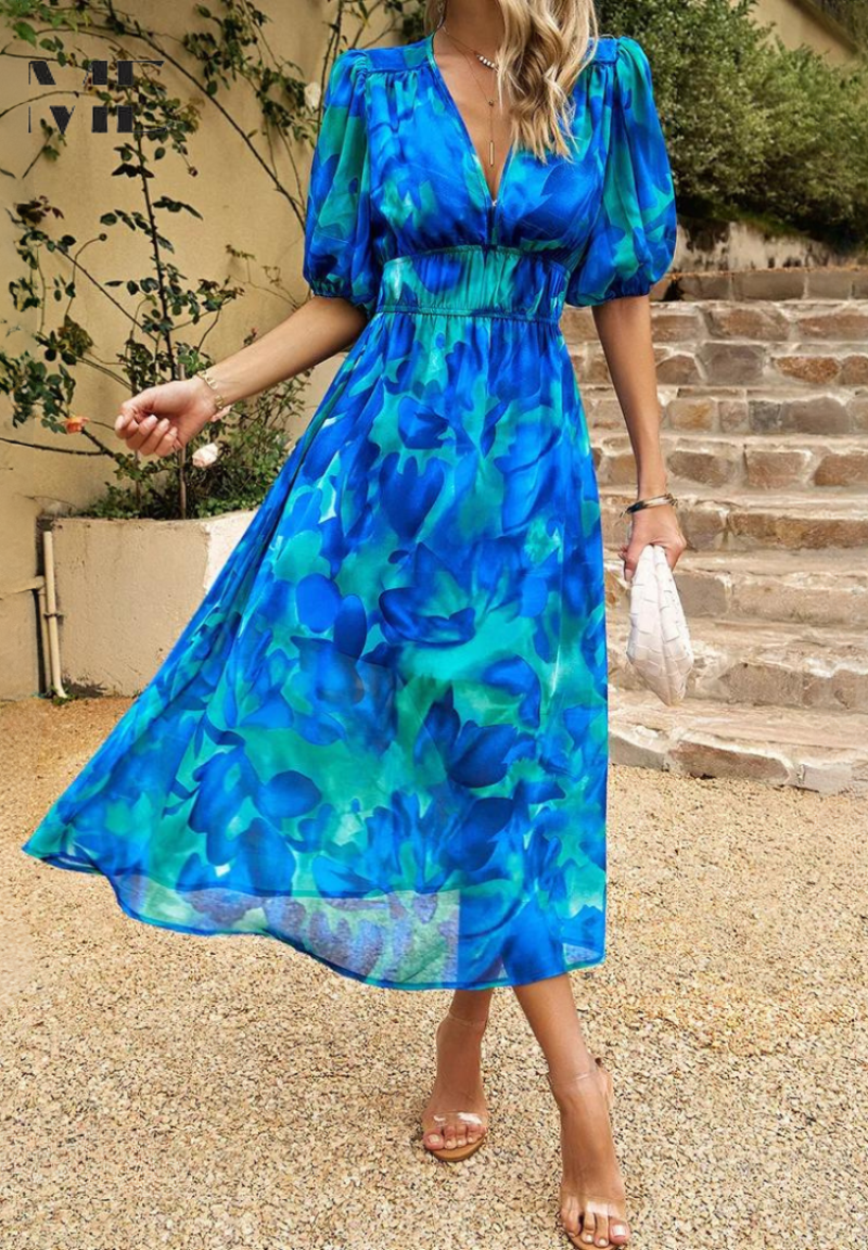 Floral Dress Relaxed Fit Summer