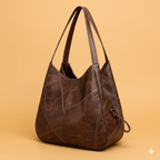 Vintage Leather Handbag Set Croc Texture 4 Piece