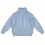 Women's Oversized Sweater High Collar Soft Knit Winter