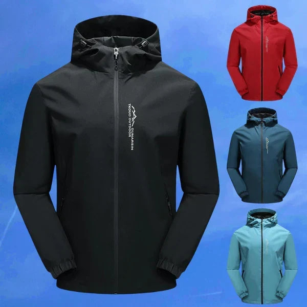 Women's Outdoor Jacket Water Wind Resistant Hooded Functional