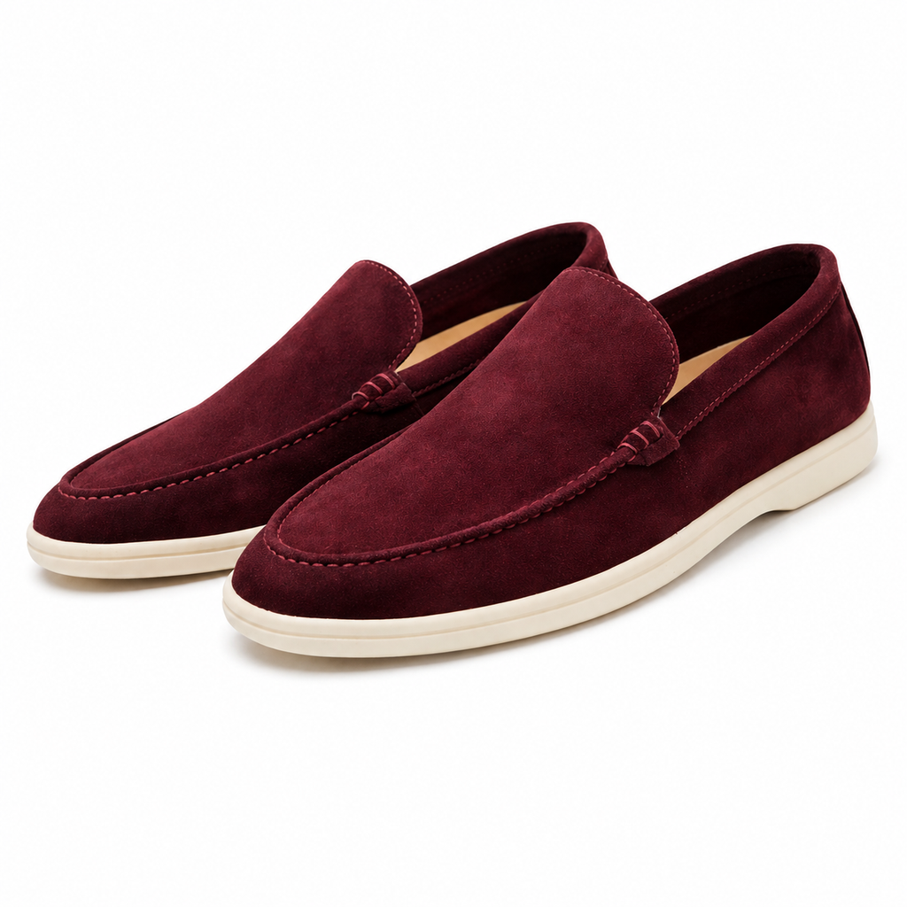 Mens Suede Look Loafer