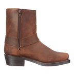 Harness Boots Leather Mid Cut Full Grain Buckle Fall