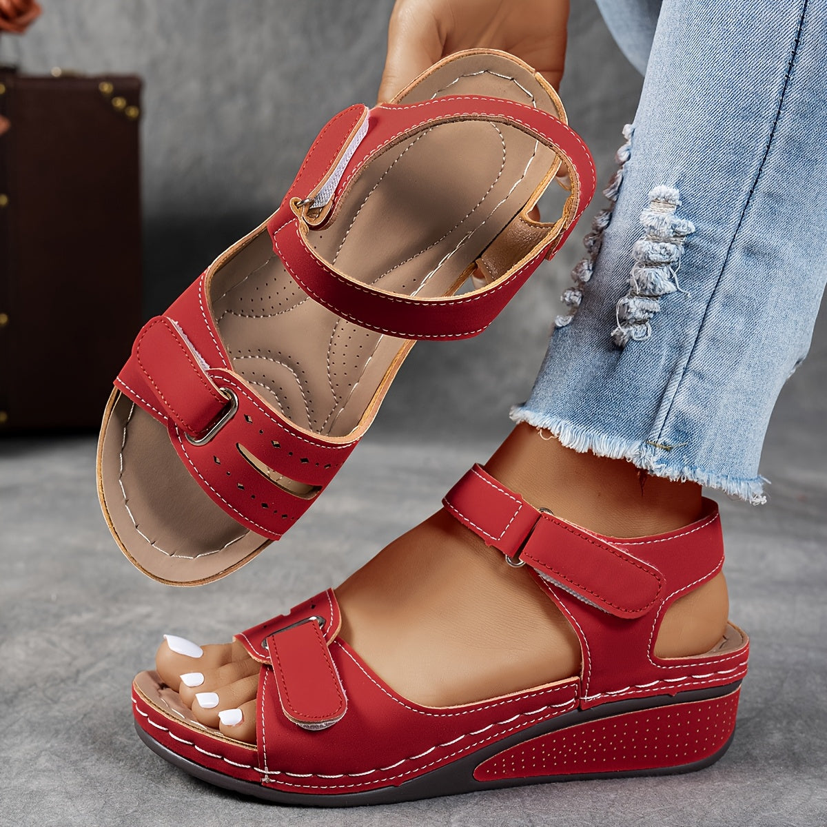 Platform Comfort Sandals Adjustable