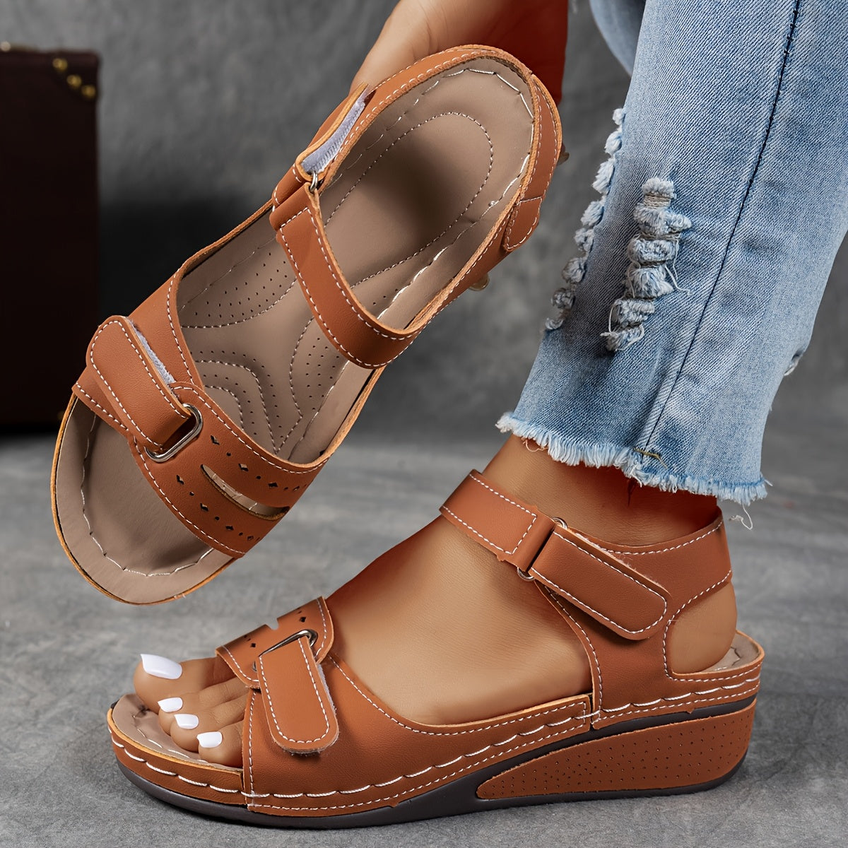 Platform Comfort Sandals Adjustable