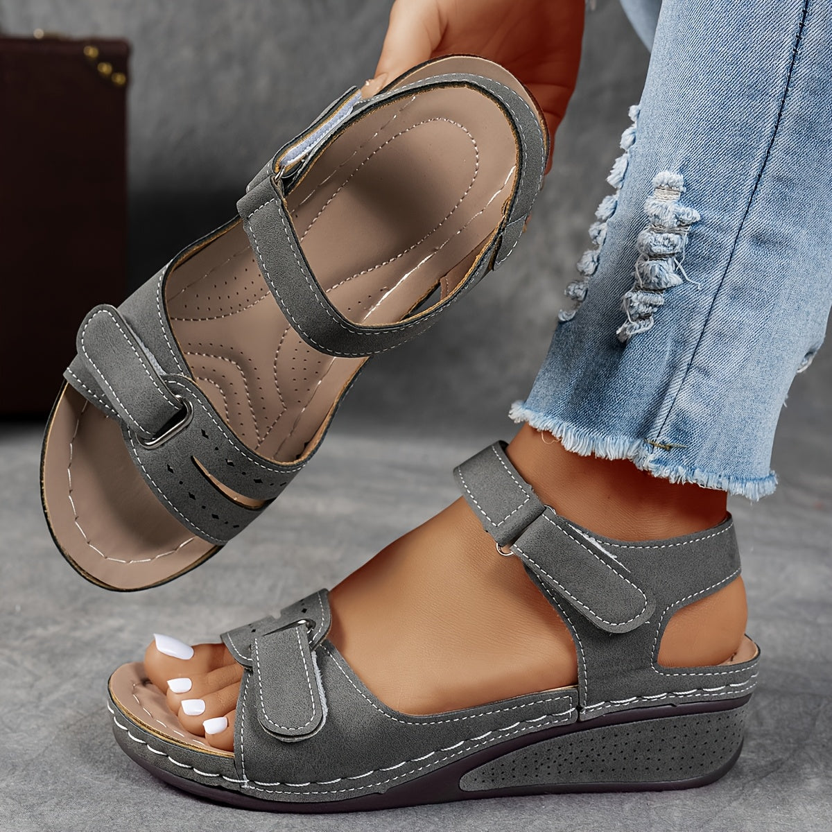 Platform Comfort Sandals Adjustable