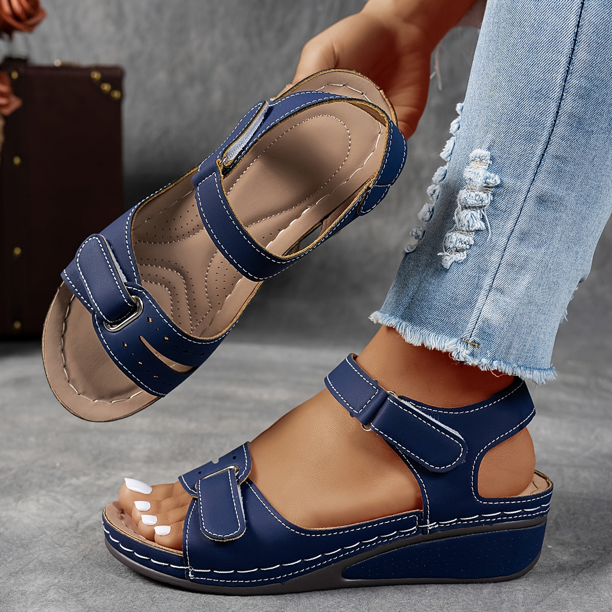 Platform Comfort Sandals Adjustable