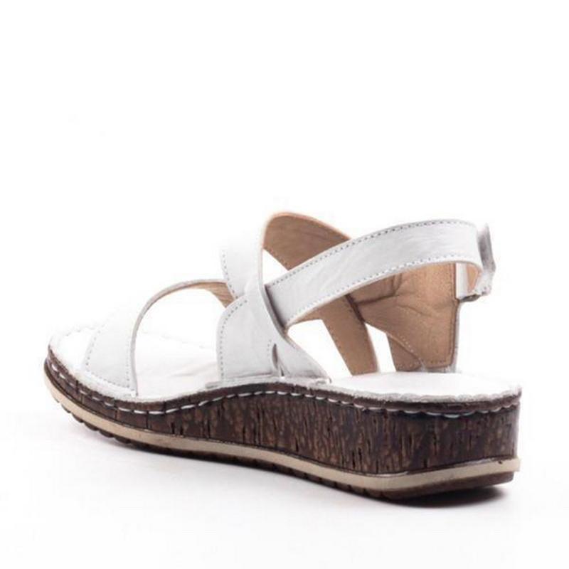 Cork Wedge Sandals Adjustable Strap