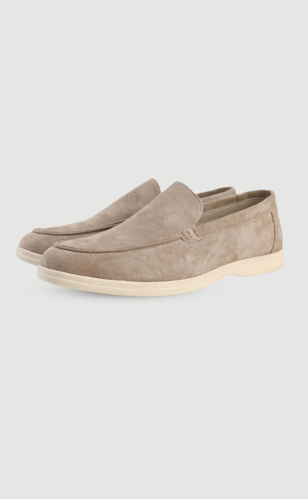 Mens Suede Loafer Round Toe Five Color