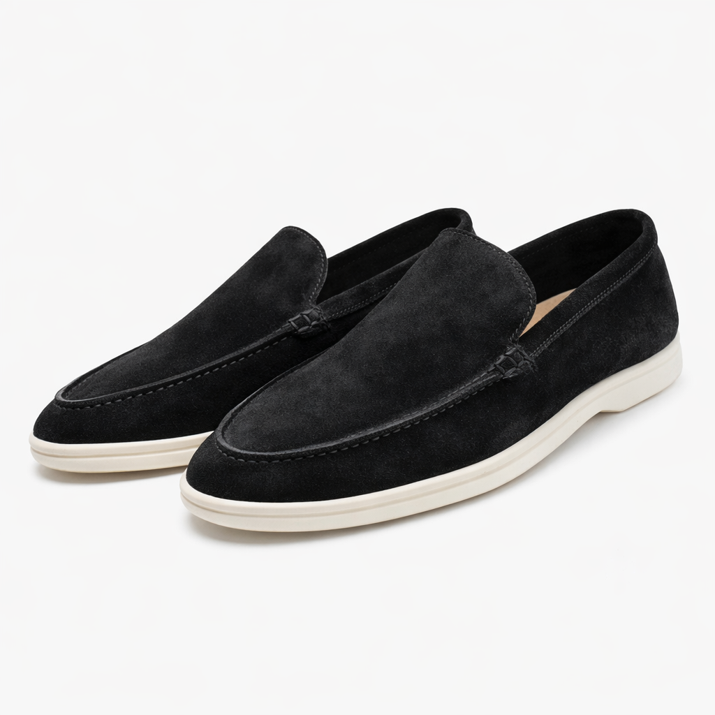 Mens Suede Look Loafer