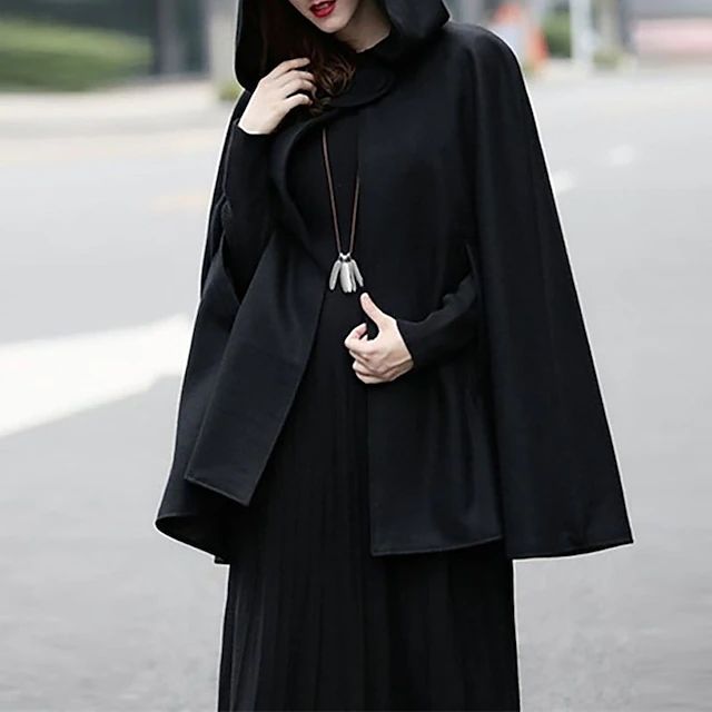 Women's Hooded Coat Short Vintage Style Occasion