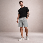 Men's Linen Shorts Regular Fit Breathable Summer Casual