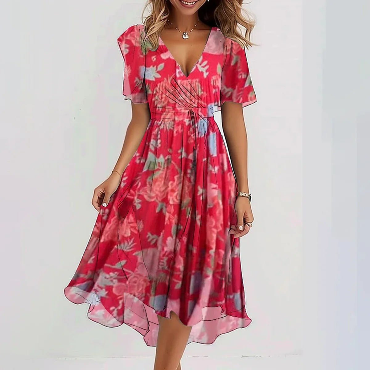 Summer Dress Lightweight Flowy