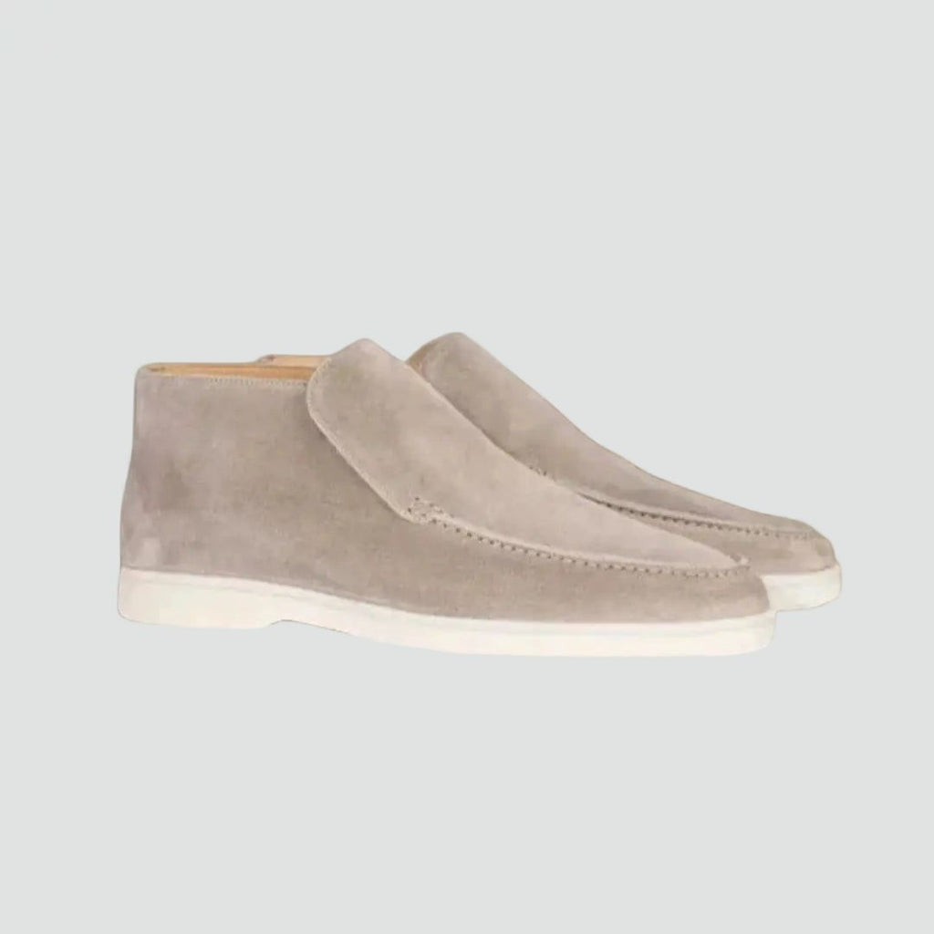 Comfortable Men's Loafers With Stitched Upper