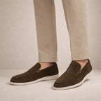 Men's Casual Loafers Regular Fit Leather Upper Slip-On