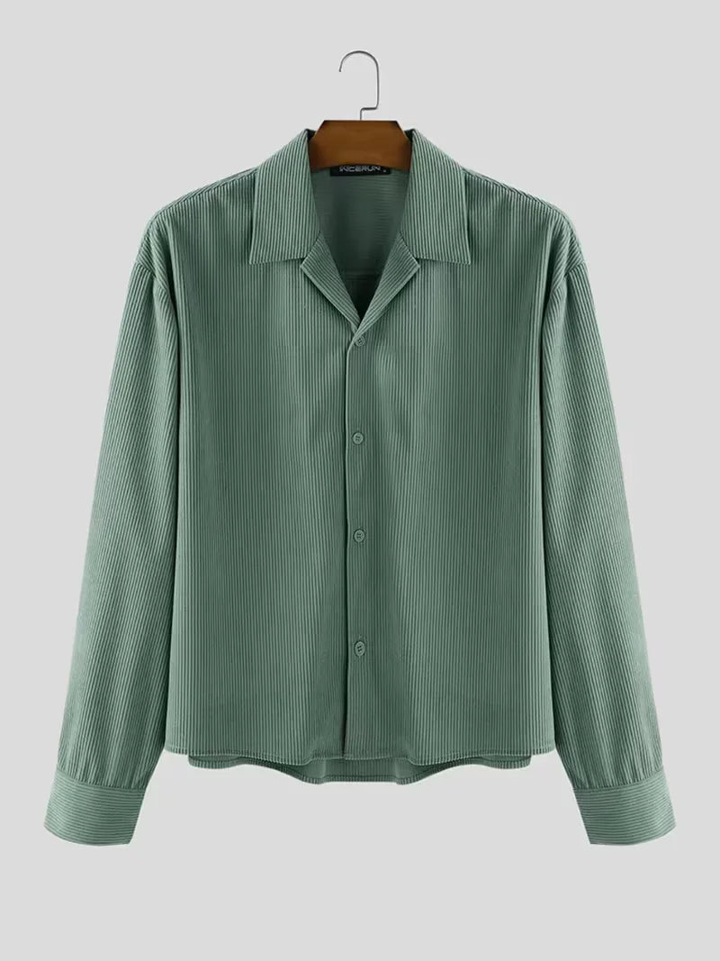 Mens Oversized Casual Shirt Streetwear