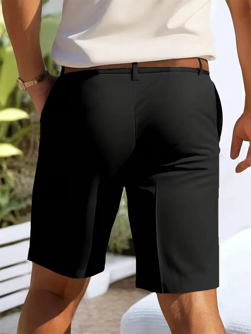 Mens Straight Leg Shorts Side Pockets