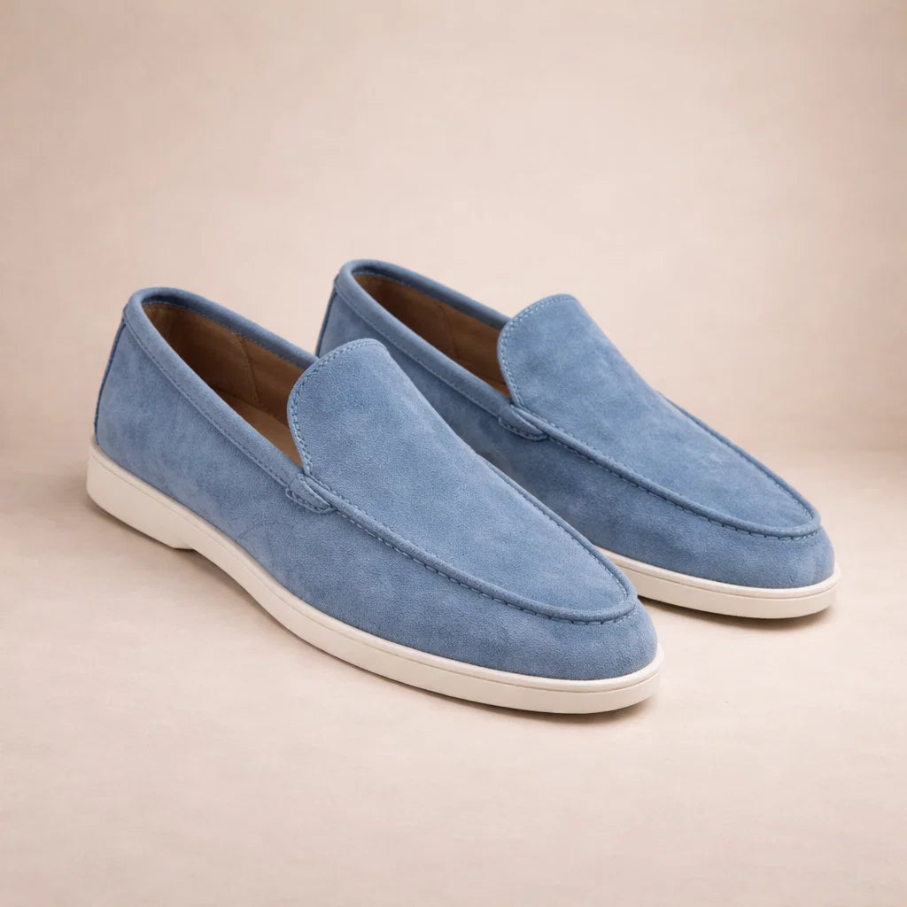 Men's Casual Loafers Regular Fit Leather Upper Slip-On