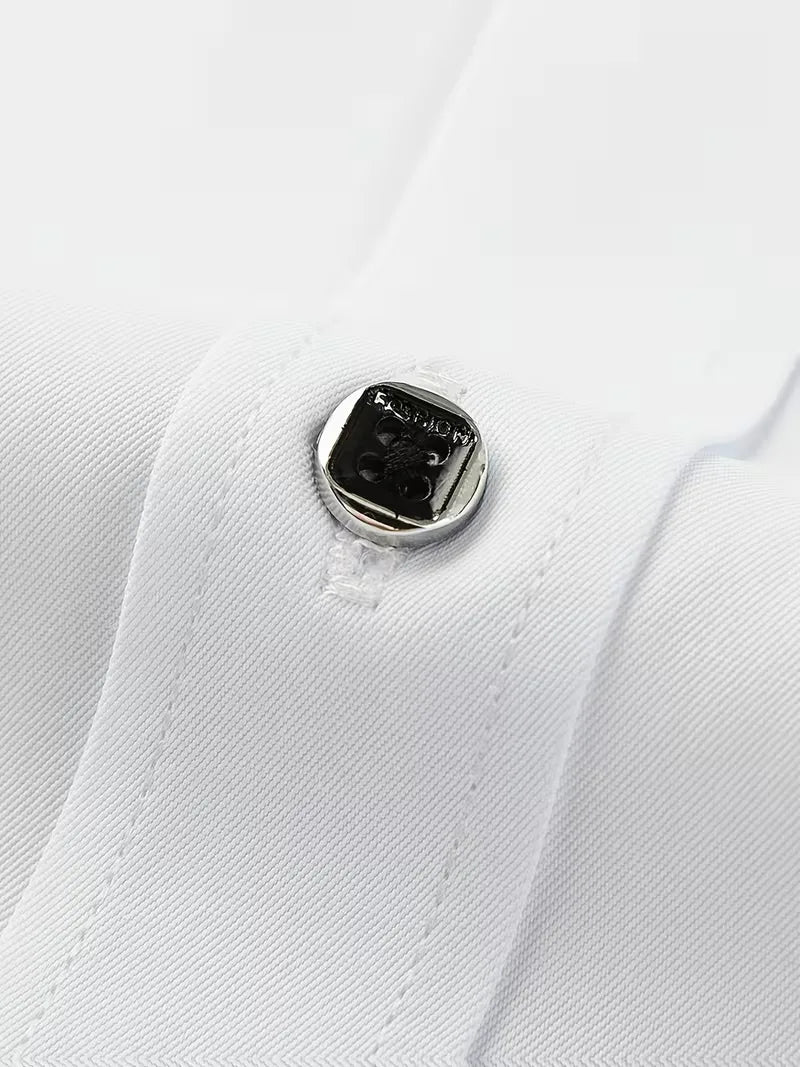Mens Slim Fit Mandarin Collar Shirt
