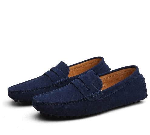 Mens Suede Loafer Italian Style Five Color