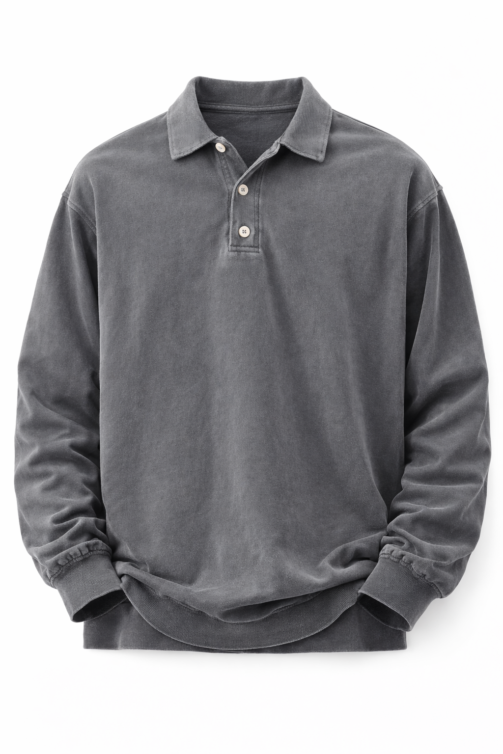 Mens Quarter Zip Polo Long Sleeve Five Color