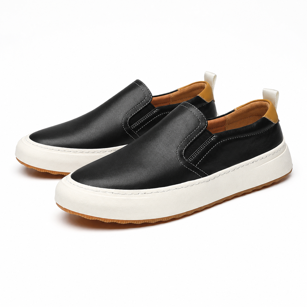 Mens Perforated Leather Summer Loafer