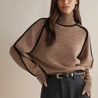 Women's Turtleneck Sweater Old Money Soft Knit Classic
