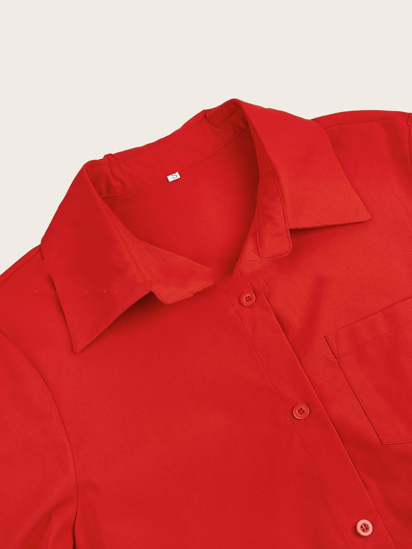 Womens A Line Shirt Dress Polo Collar Pockets