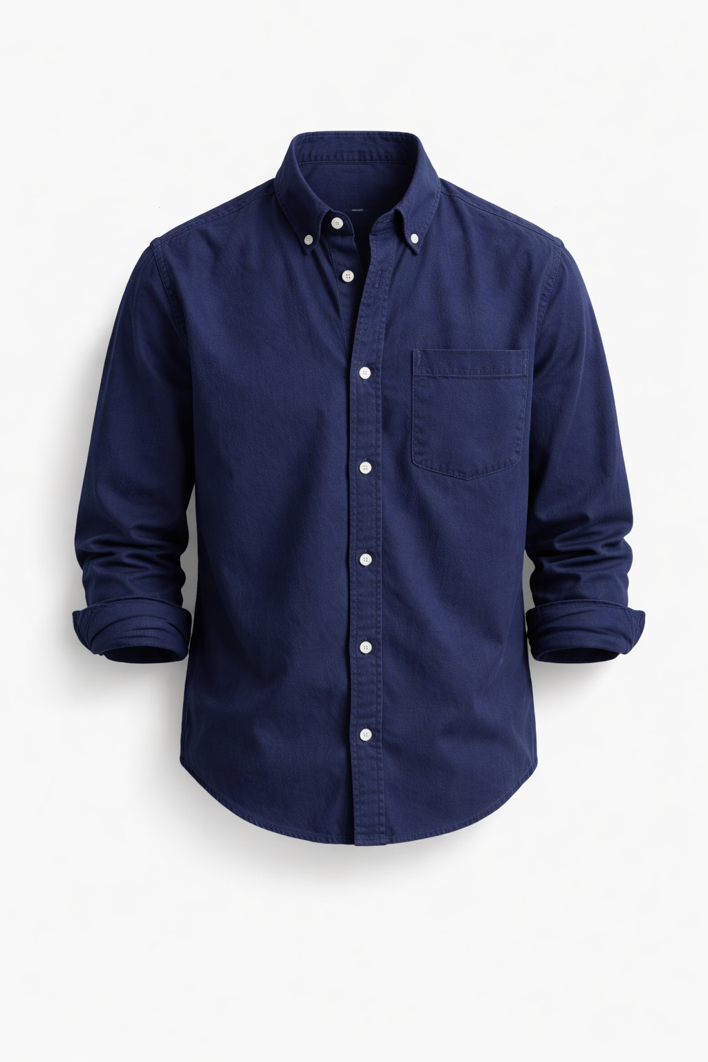 Mens Polyester Shirt Long Sleeve Five Color Seven Size
