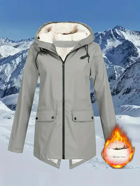 Women's Jacket Fleece Lined Hooded Water Repellent Winter