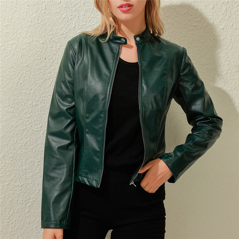 Women's Jacket Stand Collar Durable Versatile Everyday Casual