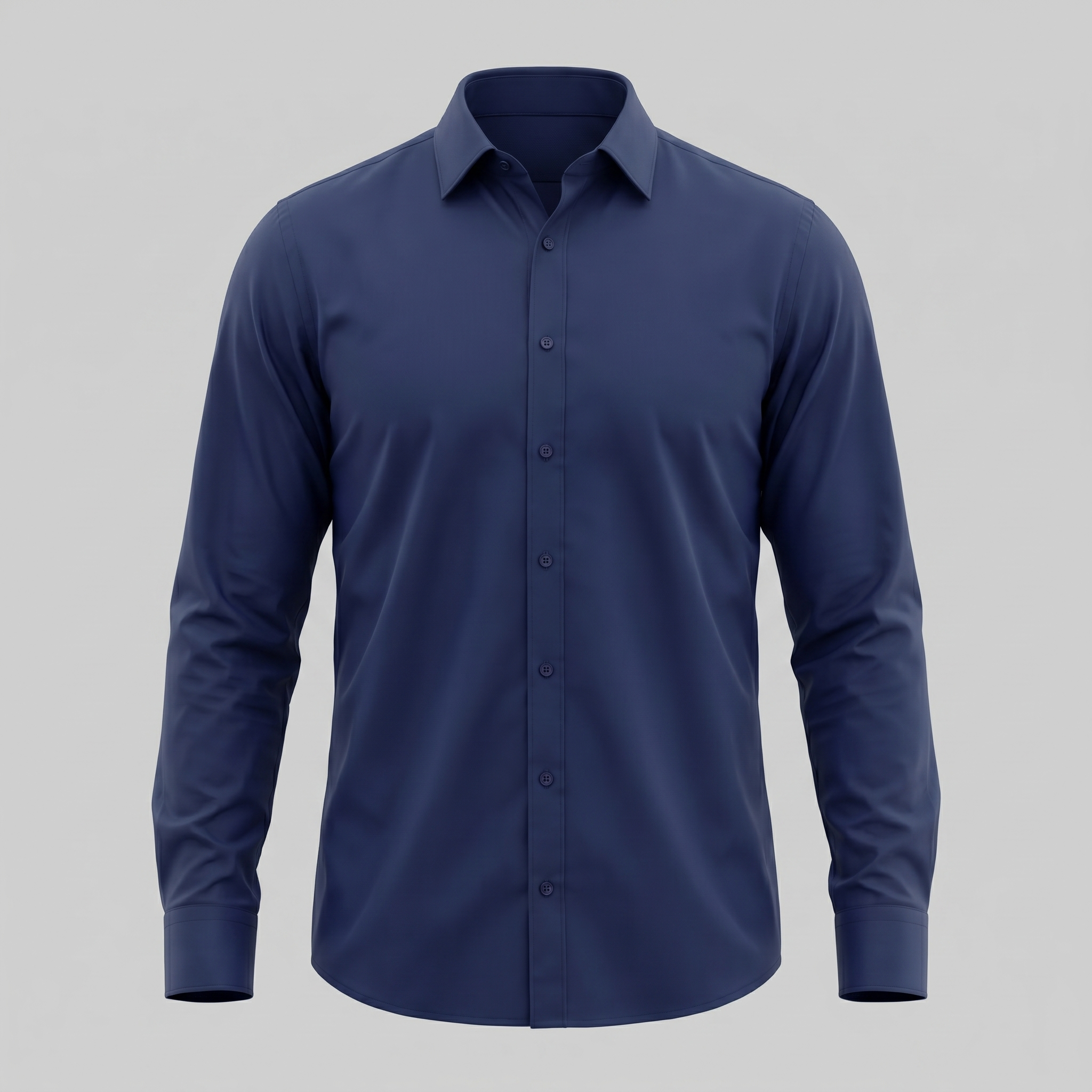 Mens Dress Shirt Slim Fit Long Sleeve Point Collar