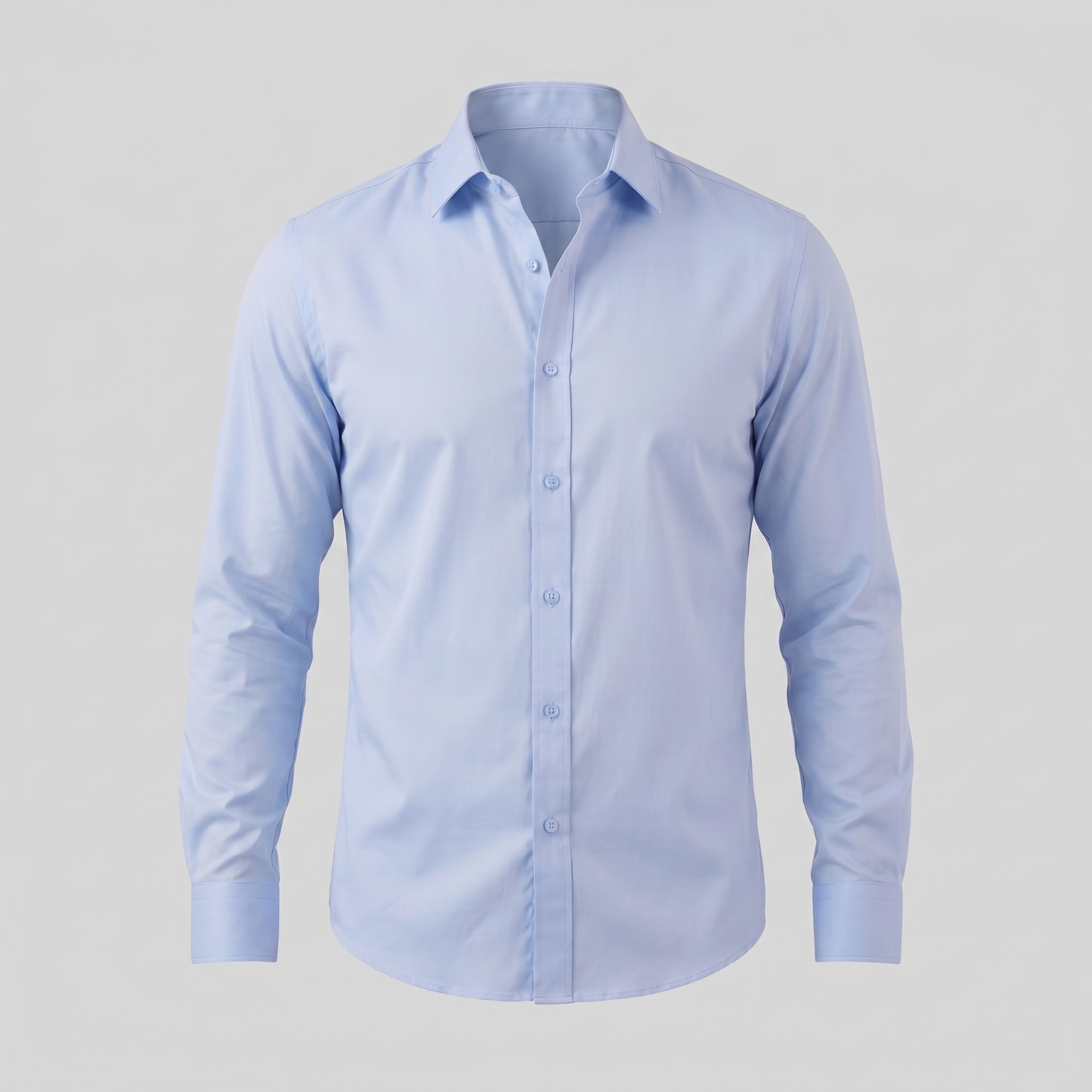 Mens Dress Shirt Slim Fit Long Sleeve Point Collar