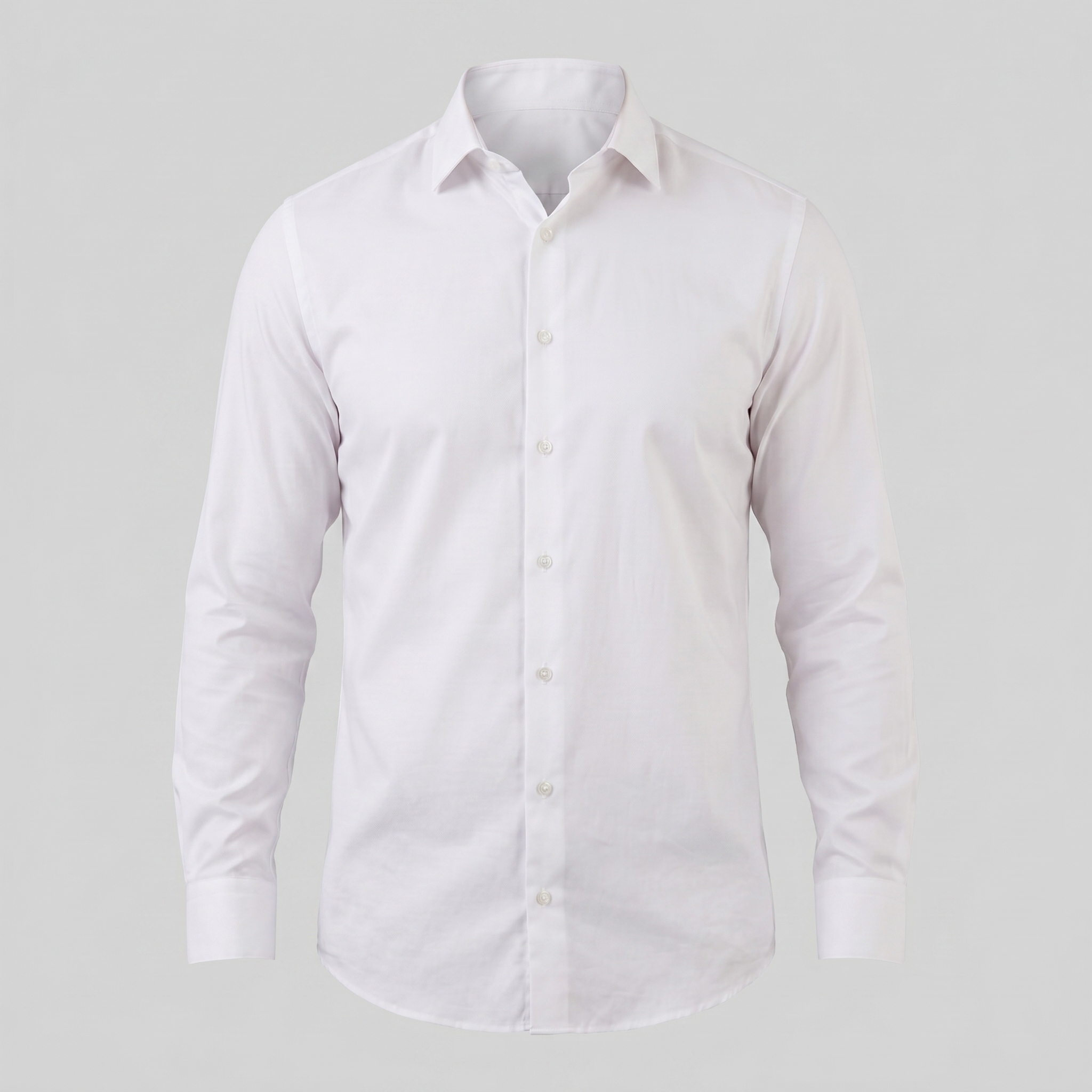 Mens Dress Shirt Slim Fit Long Sleeve Point Collar