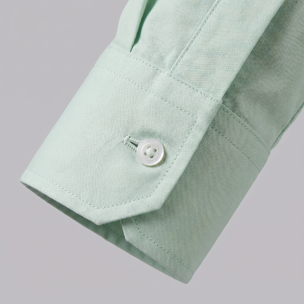 Mens Dress Shirt Slim Fit Long Sleeve Point Collar