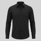 Mens Dress Shirt Slim Fit Long Sleeve Point Collar
