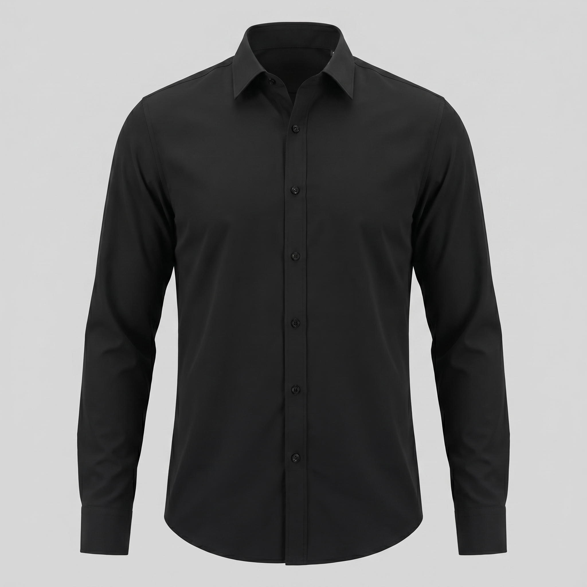 Mens Dress Shirt Slim Fit Long Sleeve Point Collar