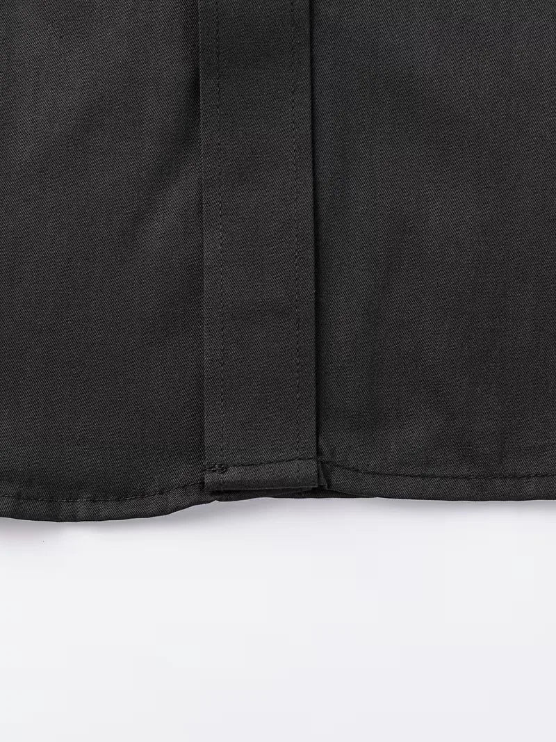 Mens Slim Fit Mandarin Collar Shirt