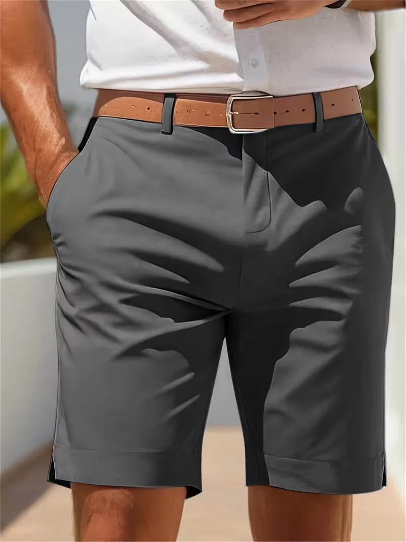Mens Straight Leg Shorts Side Pockets