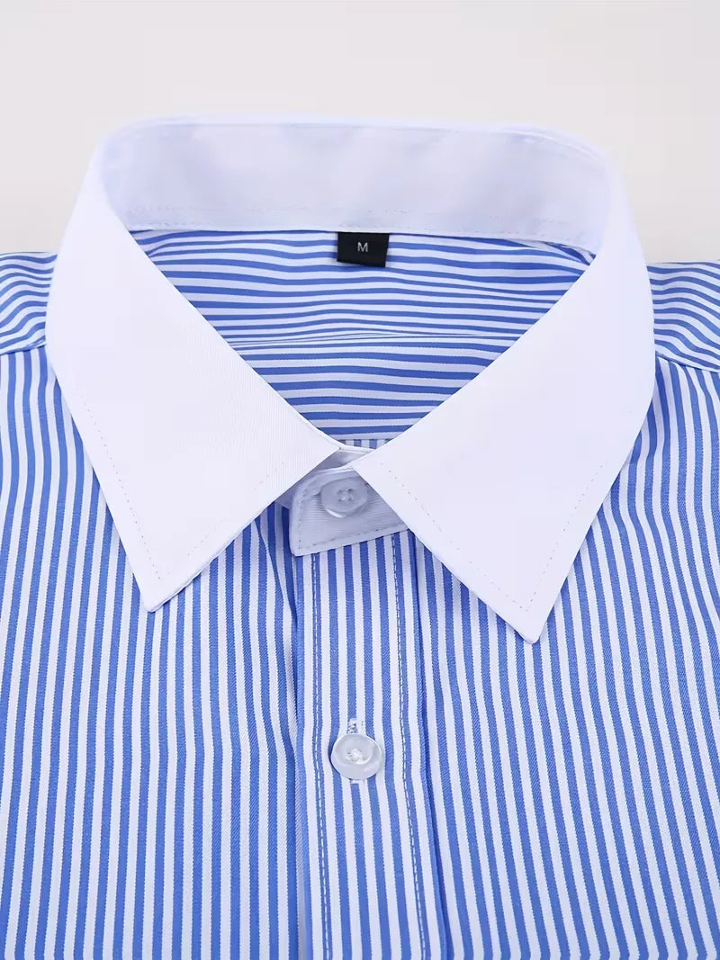 Mens Mandarin Collar Dress Shirt