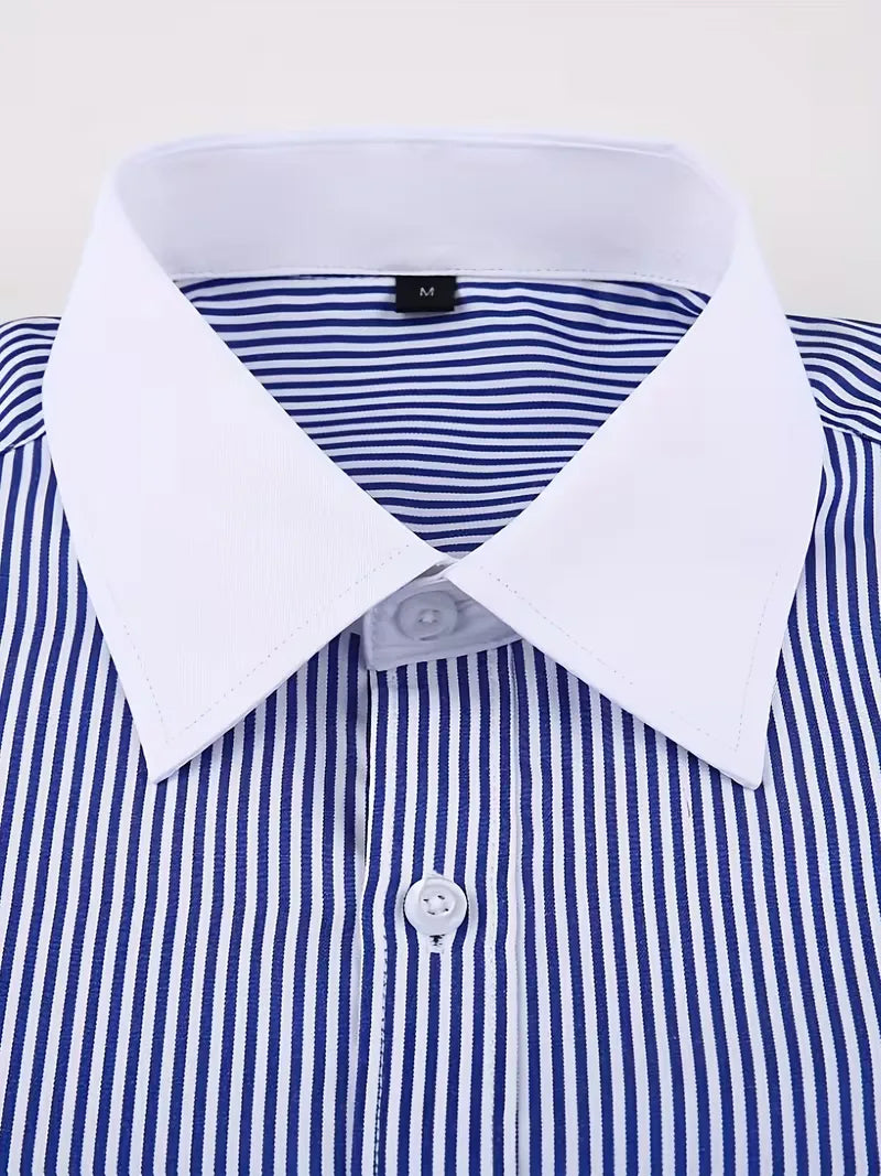 Mens Mandarin Collar Dress Shirt