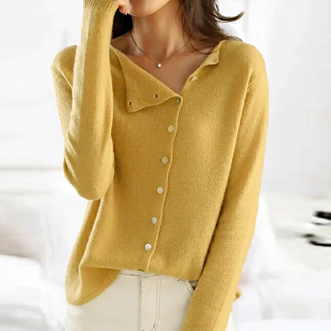 Women's Vintage Knit Sweater Soft Textured Casual Retro
