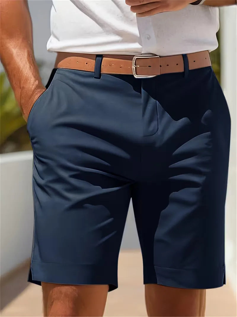 Mens Straight Leg Shorts Side Pockets